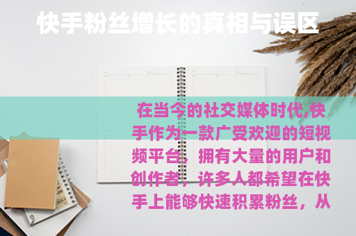 快手粉丝增长的真相与误区