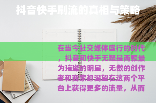 抖音快手刷流的真相与策略