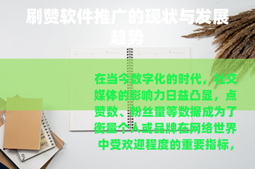 刷赞软件推广的现状与发展趋势