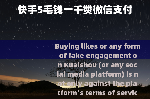 快手5毛钱一千赞微信支付