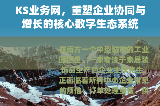 KS业务网，重塑企业协同与增长的核心数字生态系统