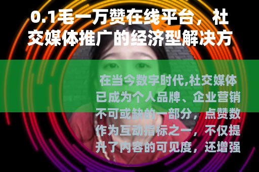 0.1毛一万赞在线平台，社交媒体推广的经济型解决方案与使用洞察
